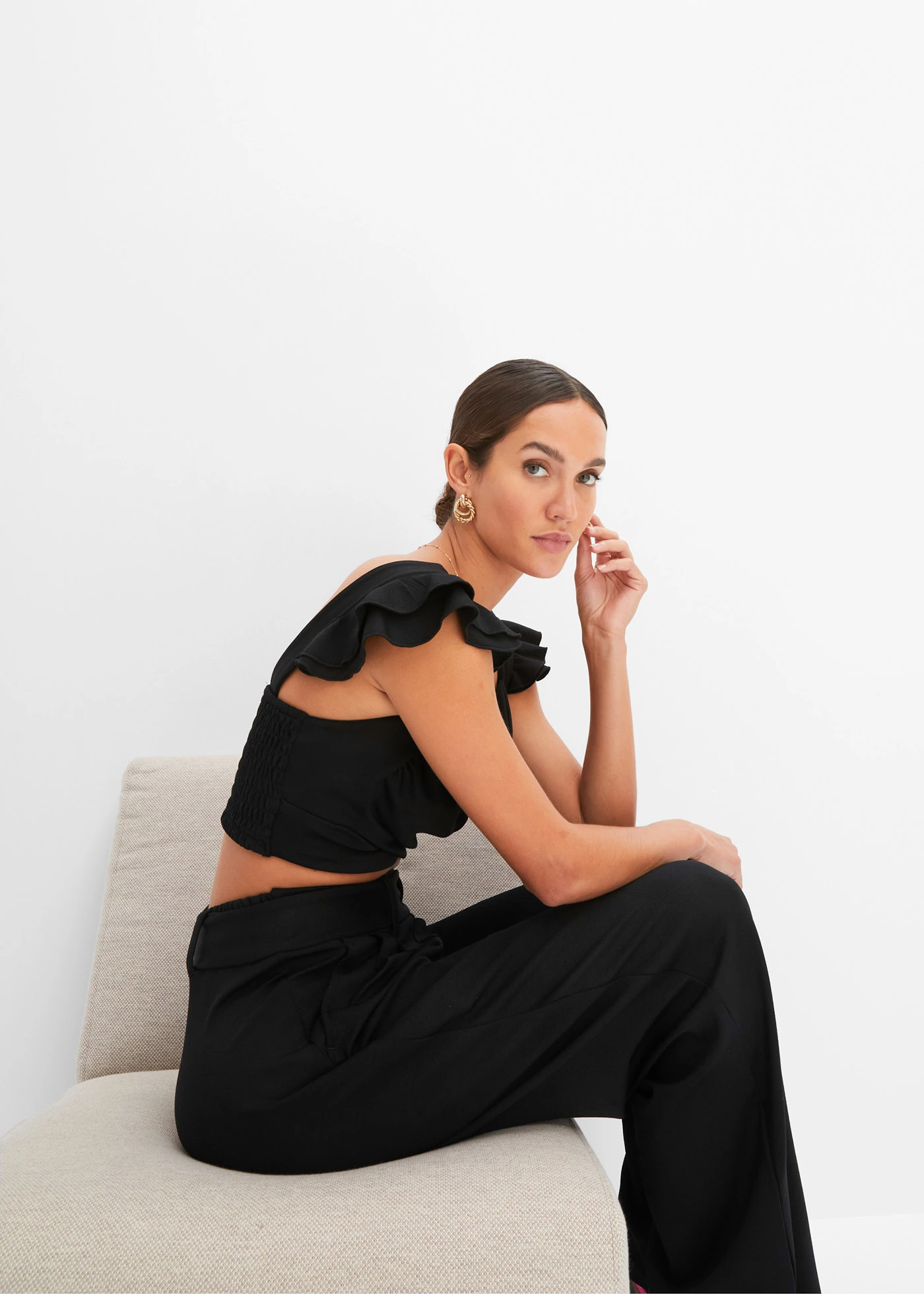 Triko a kalhoty (2dílná souprava) • černá • bonprix obchod