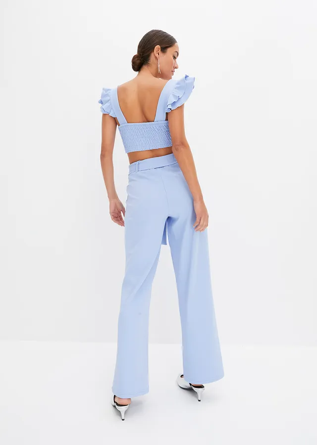 Shirt en broek (2-dlg. set), Kleur: parelblauw