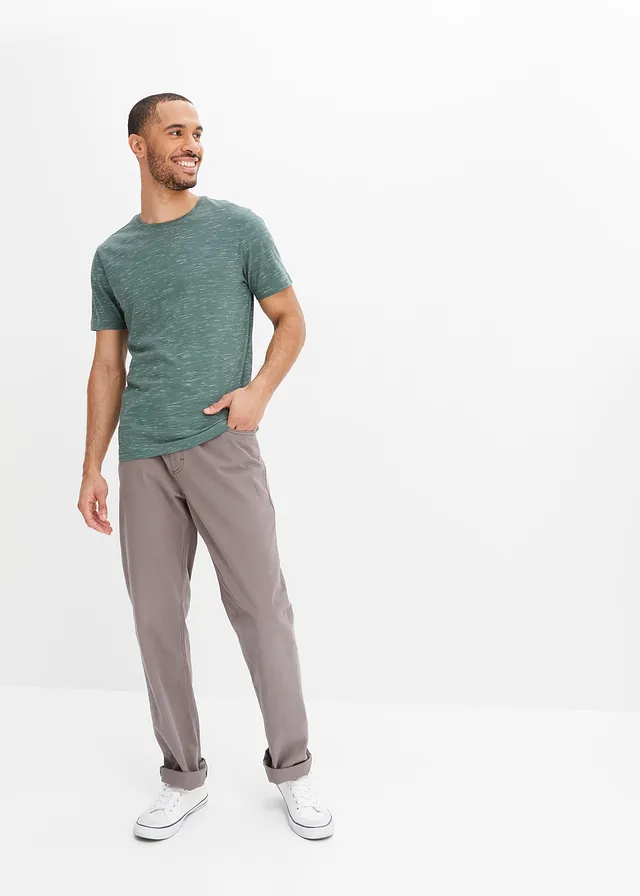 T-shirt, Couleur: vert chiné