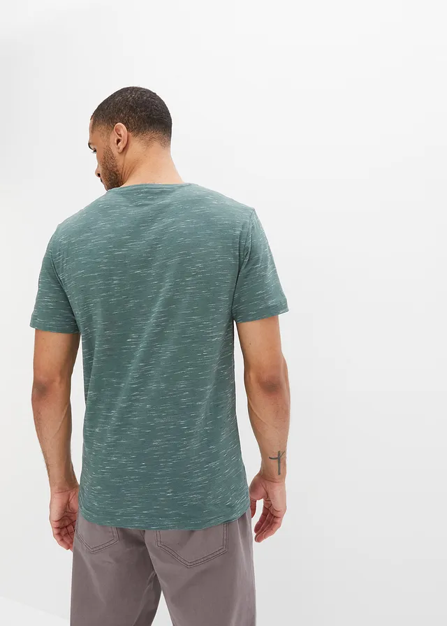 T-shirt, Couleur: vert chiné