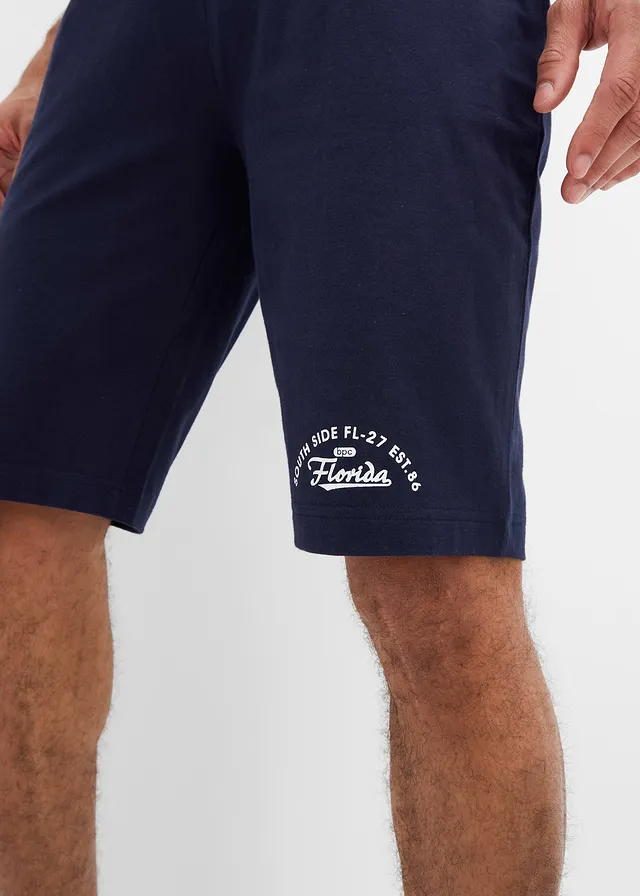 Bermuda en jersey 100% coton • bleu foncé imprimé • product-page.page-title-suffix