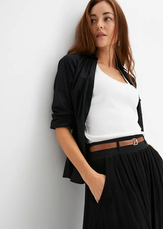 Jupe longue avec ceinture (ens. 2 pces) • noir • product-page.page-title-suffix