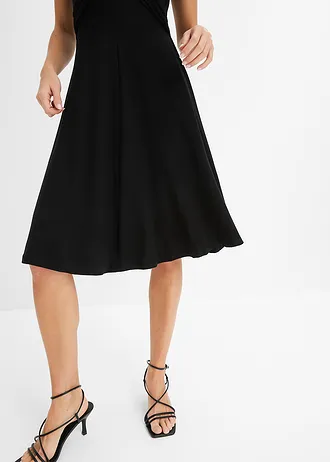 Jersey jurk in een viscosemix • zwart • bonprix online shop