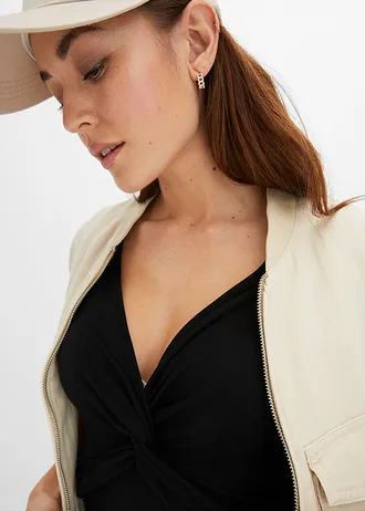 Robe en jersey viscose • noir • Boutique bonprix