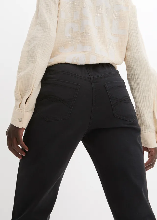 Pantalon 7/8 à taille élastiquée • noir • product-page.page-title-suffix