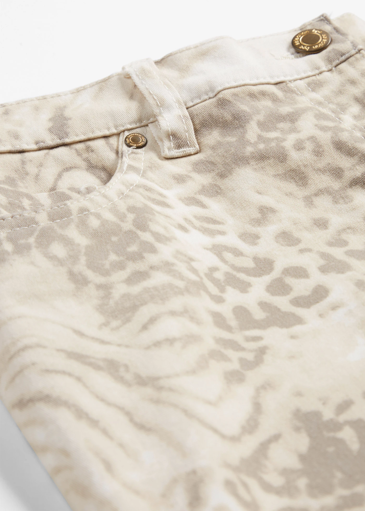 Pantalon extensible 7/8 imprimé • beige léopard plus size • Boutique bonprix