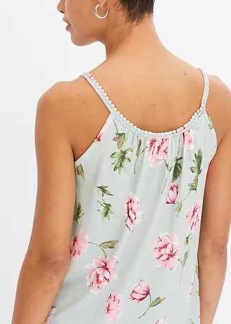 Top à bretelles spaghetti • menthe floral • Boutique bonprix