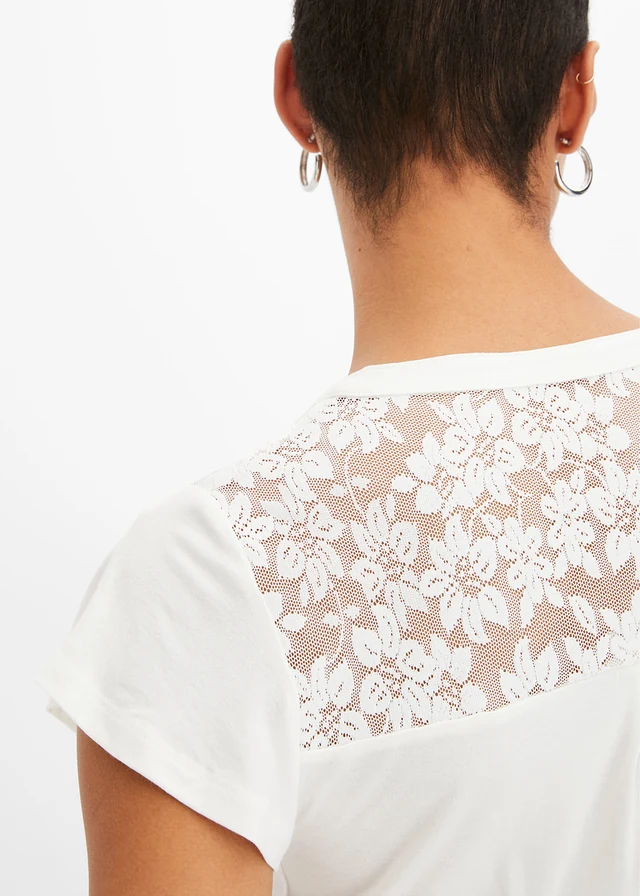 Bluză henley din amestec cu viscoză • ecru • magazin bonprix