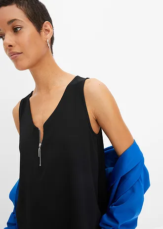 Top z zamkiem • czarny • sklep bonprix