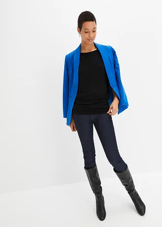 Shirt van soepele viscose, Kleur: zwart