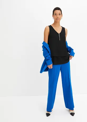 Top met rits • zwart • bonprix online shop