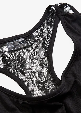 Bluză din material cu viscoză • negru • magazin bonprix