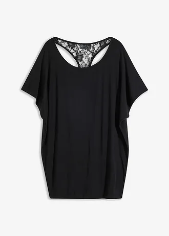 Shirt in een viscosemix • zwart • bonprix online shop