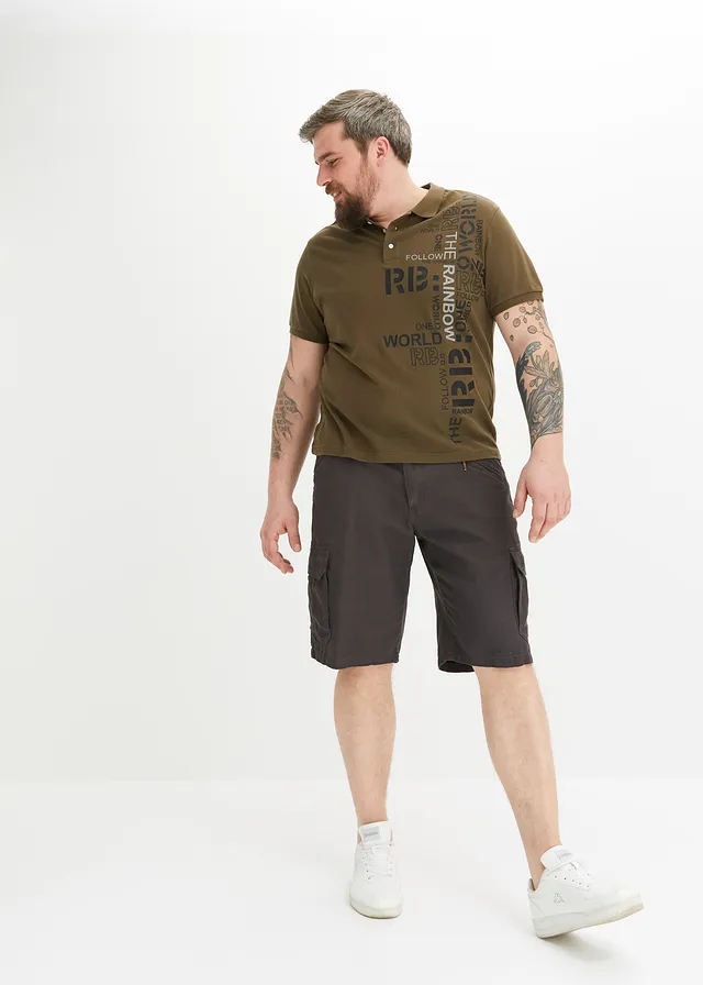 Cargo bermuda, Loose Fit, szín: palaszürke