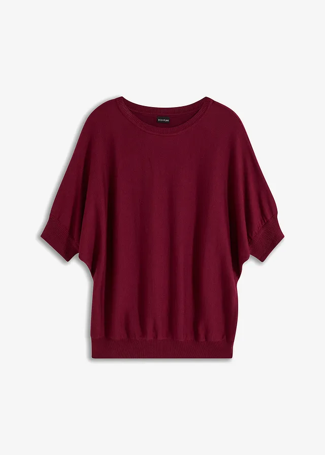 Pulover din tricot fin cu bumbac
