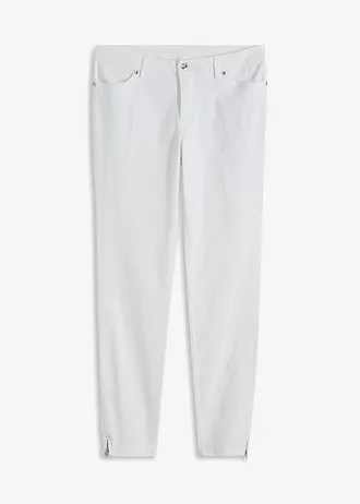 Strečové džíny • bílá • bonprix obchod