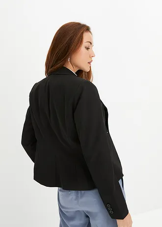 Blazer court avec poches à rabat • noir • Boutique bonprix