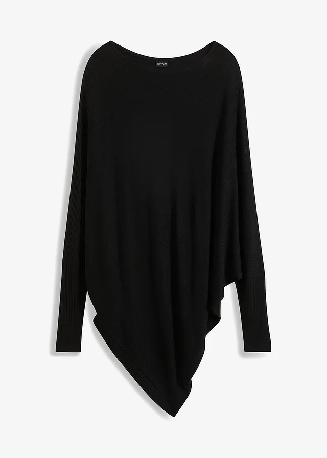 Pulover oversize cu tiv asimetric