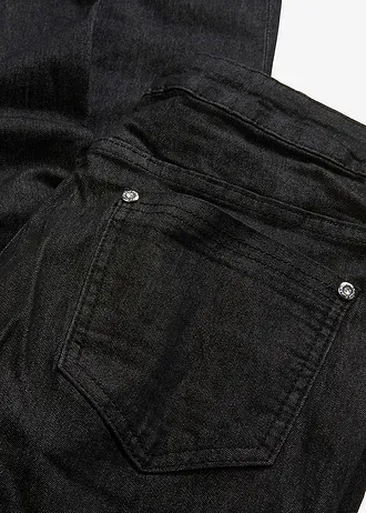 Dżinsy skinny ze średnim stanem, z super stretchem • czarny denim • sklep bonprix