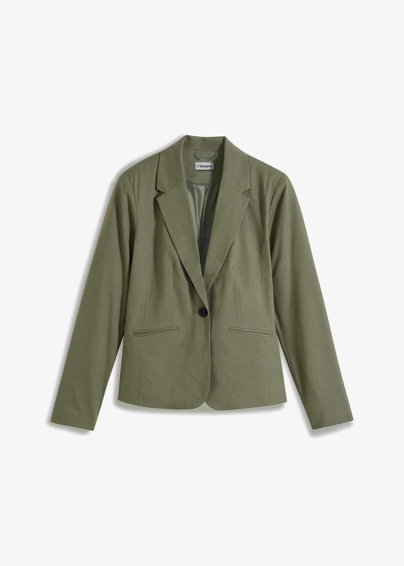 Blazer à poches passepoilées • olive • Boutique bonprix