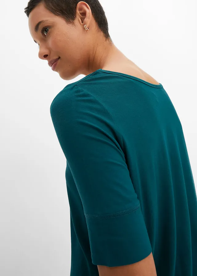 T-shirt doux en viscose extensible • vert profond • product-page.page-title-suffix