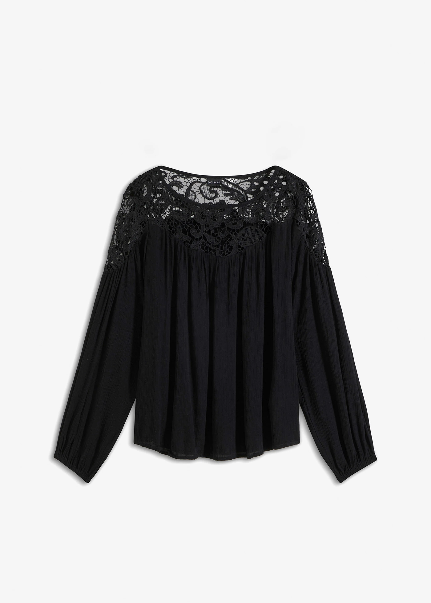 Tunică din viscoză fluidă • negru • magazin bonprix