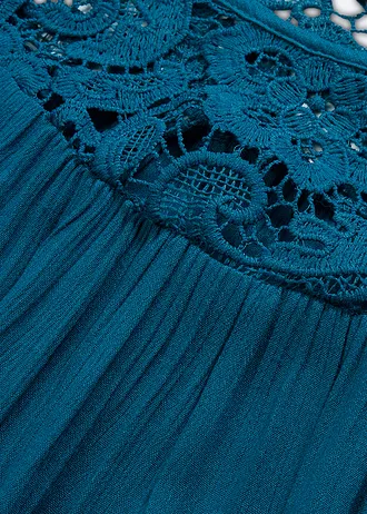 Tuniek van soepele viscose • petrolblauw • bonprix online shop