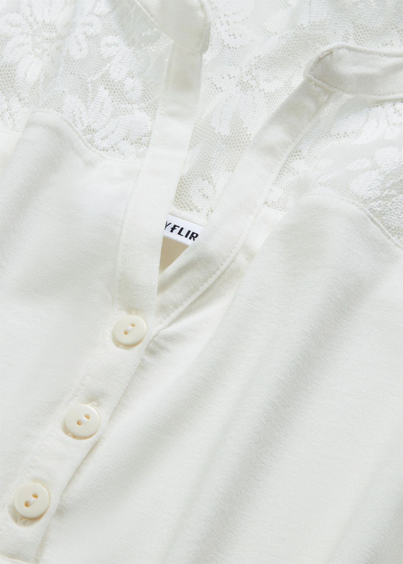 Bluză henley din amestec cu viscoză • ecru • magazin bonprix