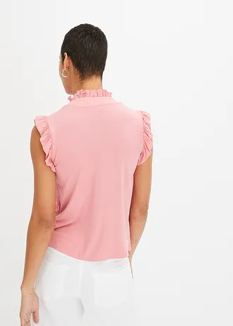 Shirt met volants • rookroze • bonprix online shop