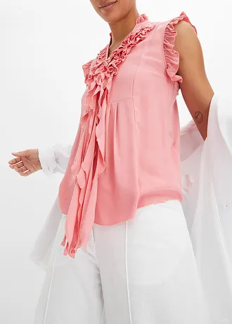 Shirt met volants • rookroze • bonprix online shop