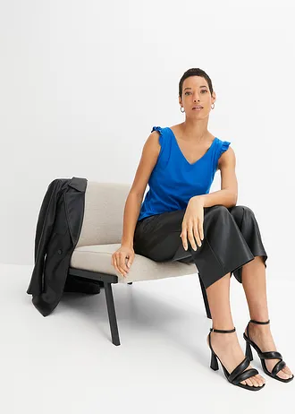 Top 100% coton, Couleur: bleu azur