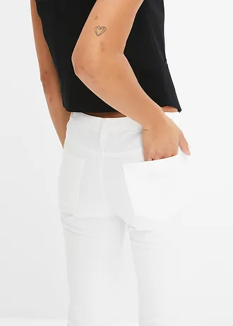 Strečové džíny • bílá • bonprix obchod