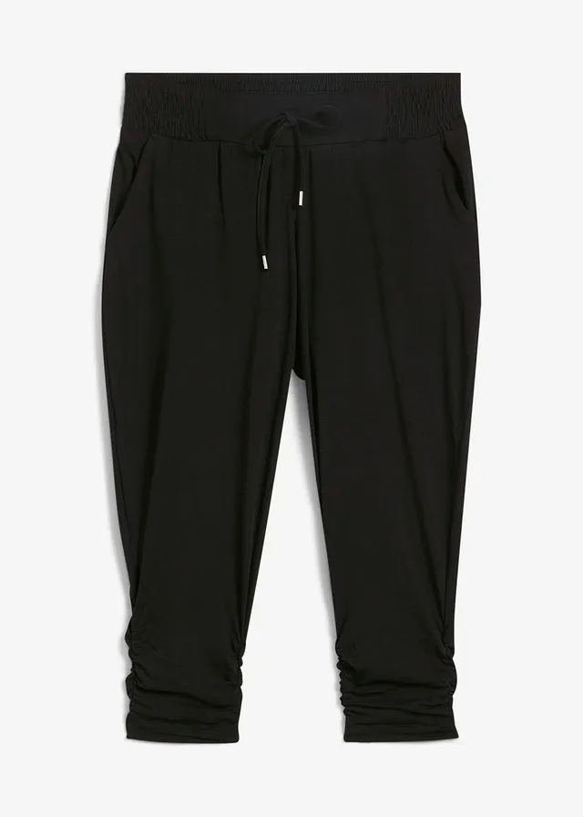 Pantaloni din jerse din amestec cu bumbac