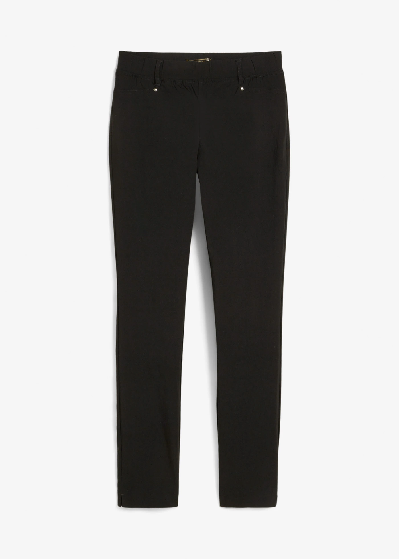 Pantalon extensible à taille entièrement élastiquée • noir • Boutique bonprix