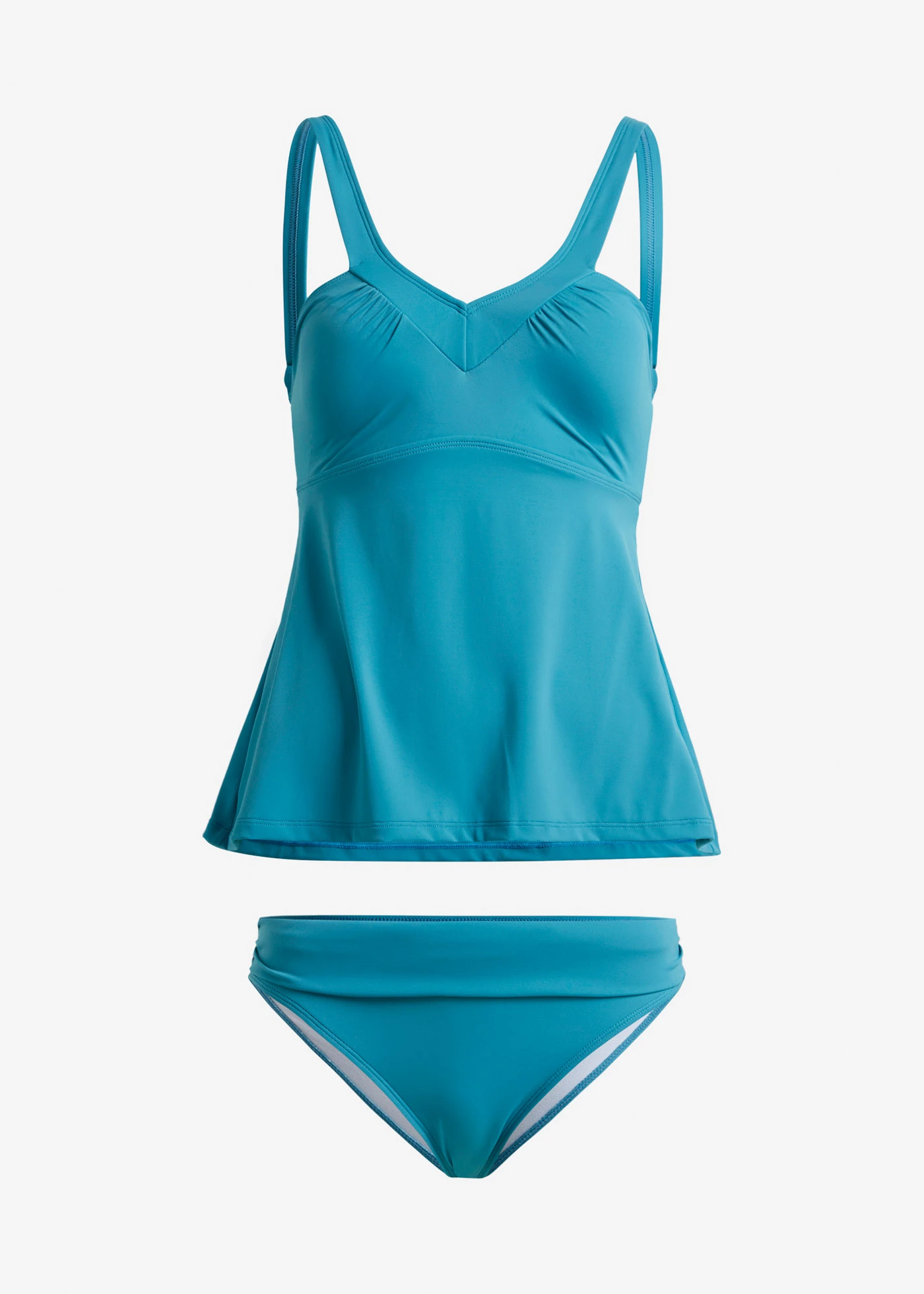Tankini met gerecycled polyamide (2-dlg. set) • blauwgroen • bonprix online shop