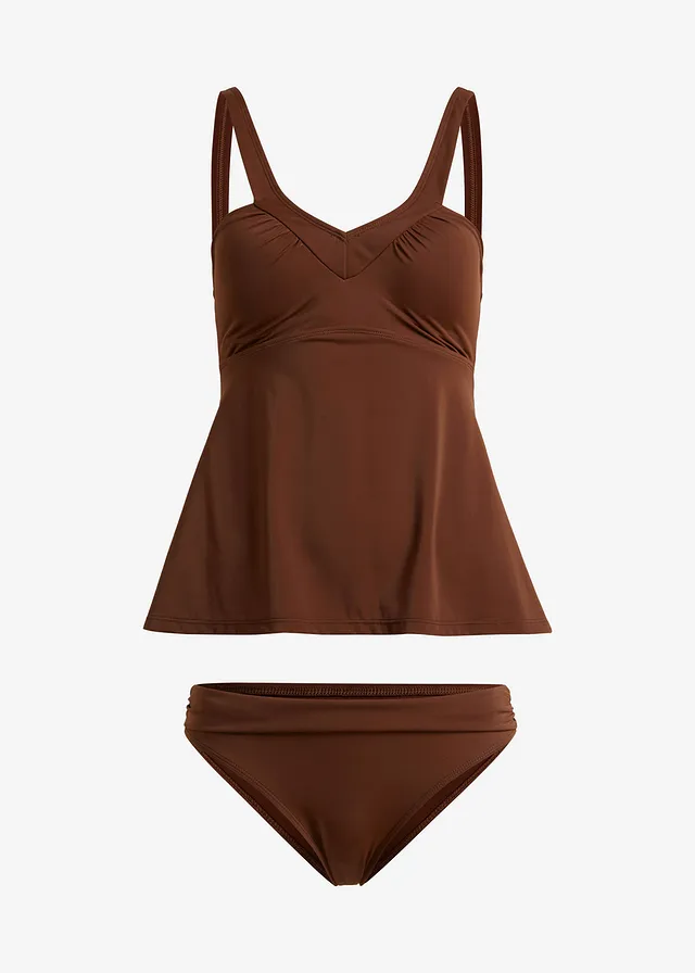 Costum baie tankini din poliamidă reciclată (2piese)