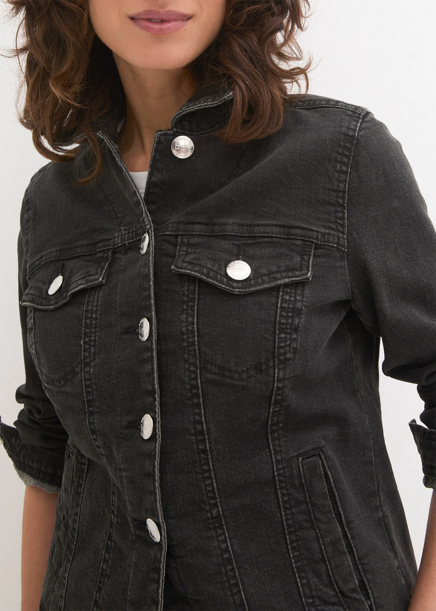 Džínová bunda • černá stone • bonprix obchod