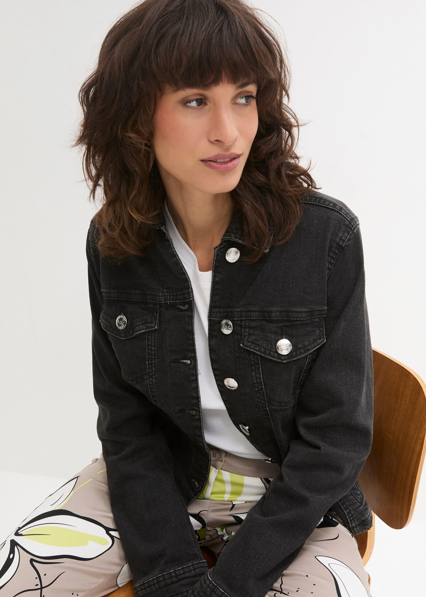 Džínová bunda • černá stone • bonprix obchod