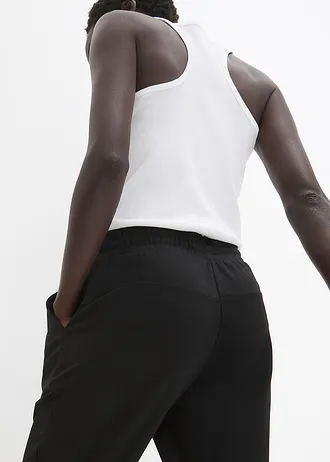 Broek van viscosemix • zwart • bonprix online shop