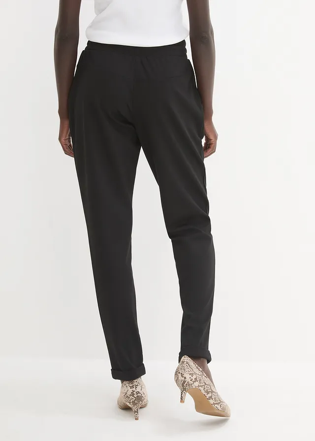 Broek van viscosemix, Kleur: zwart