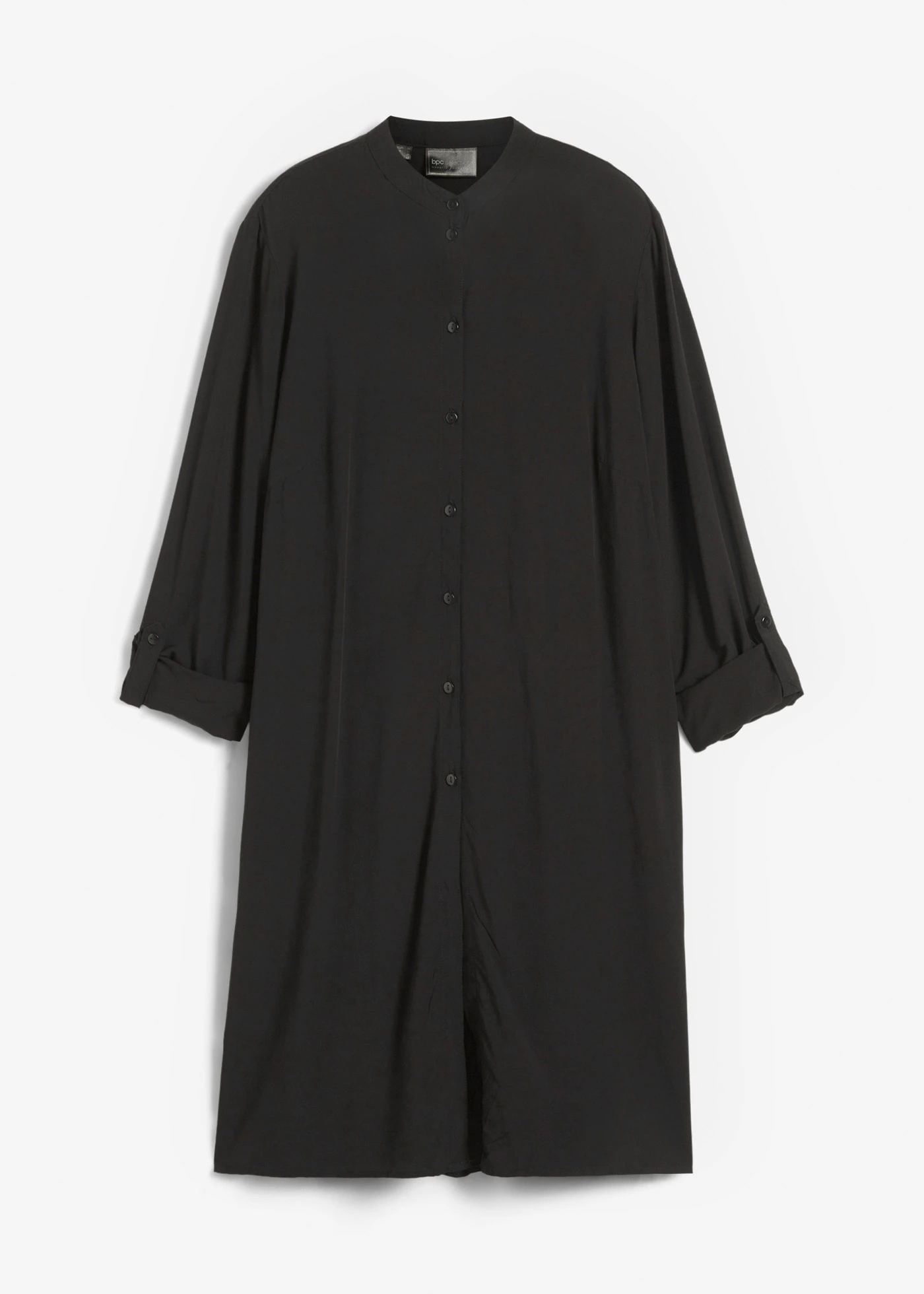 Lange blouse van viscose • zwart • bonprix online shop