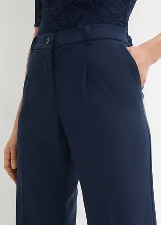 Pantaloni cu pense • bleumarin • magazin bonprix