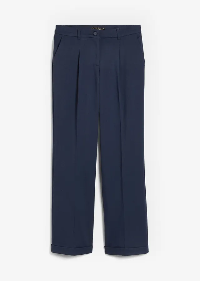 Bandplooibroek, Kleur: donkerblauw