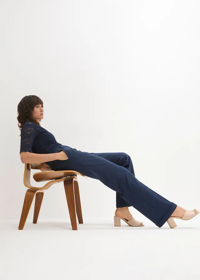 Pantalon large à pinces • bleu foncé • product-page.page-title-suffix