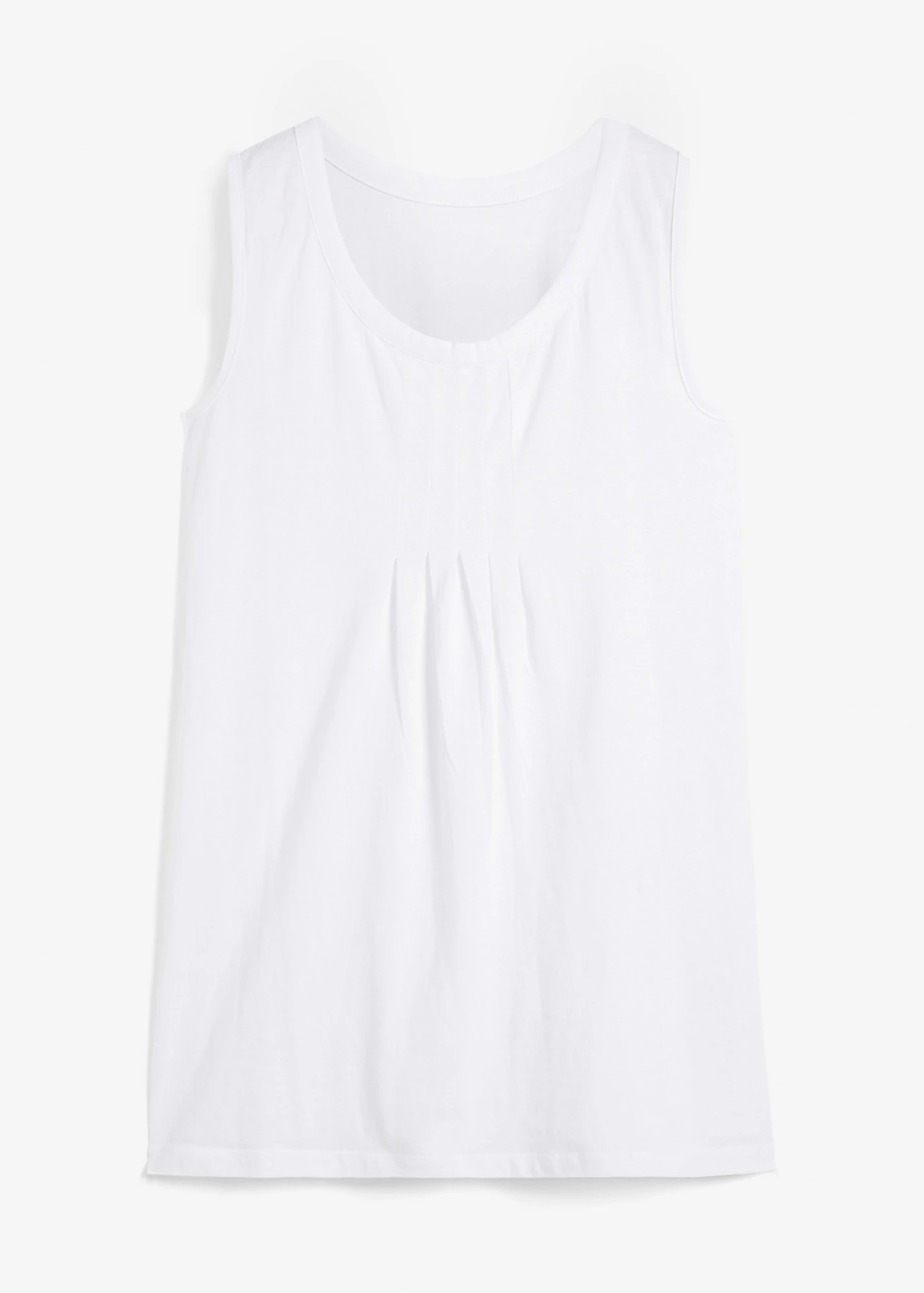 Długi top • biały • sklep bonprix