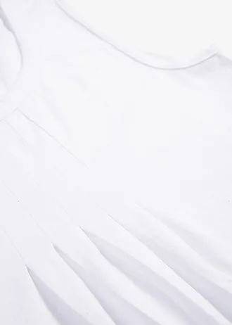 Długi top • biały • sklep bonprix