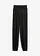 Pantalon palazzo en viscose fluide, Couleur: noir/marron moyen