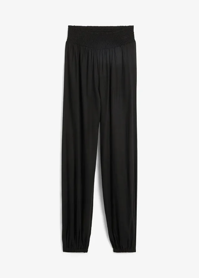 Pantaloni bufanți din viscoză fluidă
