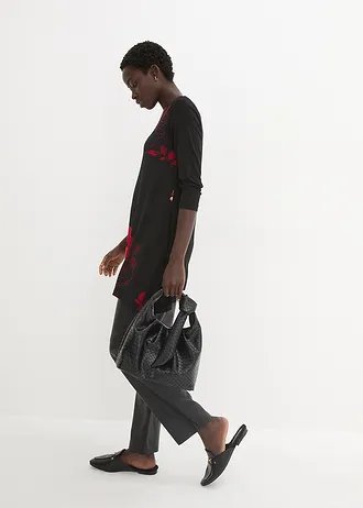 Pantalon en cuir d’agneau nappa • noir • Boutique bonprix