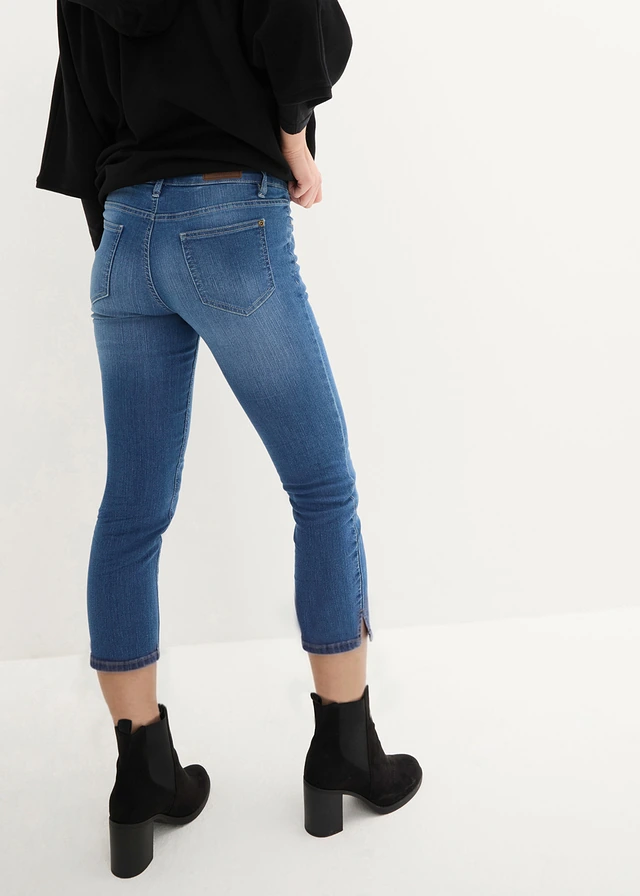 7/8 stretchjeans met splitten • blauw denim used • product-page.page-title-suffix